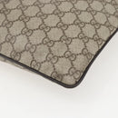 GUCCI GG Supreme Shoulder Bag PVC Beige Silver 141626 Auth 160022-12