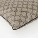 GUCCI GG Supreme Shoulder Bag PVC Beige Silver 141626 Auth 160022-13