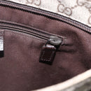 GUCCI GG Supreme Shoulder Bag PVC Beige Silver 141626 Auth 160022-17