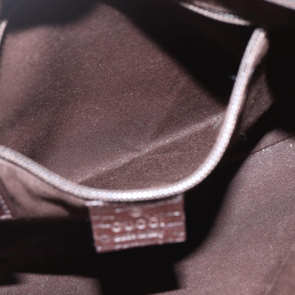 GUCCI GG Supreme Shoulder Bag PVC Beige Silver 141626 Auth 160022