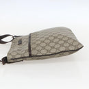 GUCCI GG Supreme Shoulder Bag PVC Beige Silver 141626 Auth 160022-4