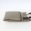GUCCI GG Supreme Shoulder Bag PVC Beige Silver 141626 Auth 160022-5
