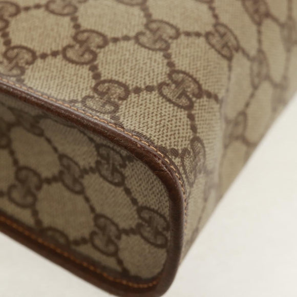 GUCCI GG Supreme Clutch Bag PVC Beige 014 122 6063 Auth 160030V