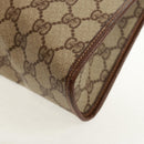 GUCCI GG Supreme Clutch Bag PVC Beige 014 122 6063 Auth 160030V-16