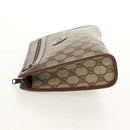 GUCCI GG Supreme Clutch Bag PVC Beige 014 122 6063 Auth 160030V-3