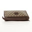 GUCCI GG Supreme Clutch Bag PVC Beige 014 122 6063 Auth 160030V-5