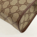 GUCCI GG Supreme Clutch Bag PVC Beige 014 122 6063 Auth 160030V-14