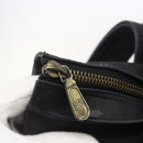 MCM Logogram Vicetos Tote Bag PVC Black Gold Auth 160044-10