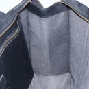 MCM Logogram Vicetos Tote Bag PVC Black Gold Auth 160044-18