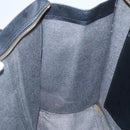 MCM Logogram Vicetos Tote Bag PVC Black Gold Auth 160044-19