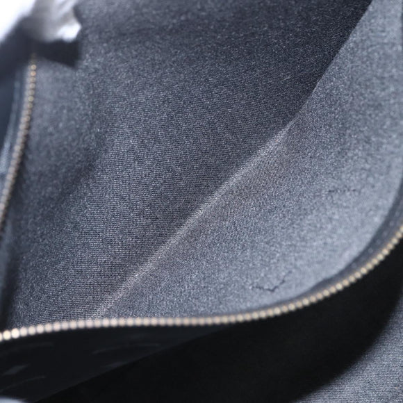 MCM Logogram Vicetos Tote Bag PVC Black Gold Auth 160044