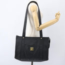 MCM Logogram Vicetos Tote Bag PVC Black Gold Auth 160044-21
