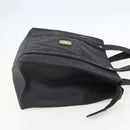 MCM Logogram Vicetos Tote Bag PVC Black Gold Auth 160044-4