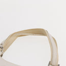 Christian Dior Trotter Canvas Tote Bag Weiß Silber Auth 160046-8