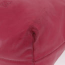 LOEWE Hand Bag Leather Pink Silver Auth 160047-14