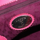 LOEWE Hand Bag Leather Pink Silver Auth 160047-10