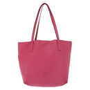 LOEWE Hand Bag Leather Pink Silver Auth 160047-13