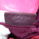 LOEWE Hand Bag Leather Pink Silver Auth 160047-12