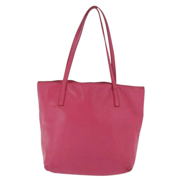 LOEWE Hand Bag Leather Pink Silver Auth 160047 - 0