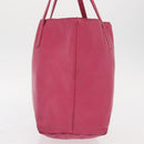 LOEWE Hand Bag Leather Pink Silver Auth 160047-3