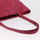 LOEWE Hand Bag Leather Pink Silver Auth 160047-7