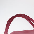 LOEWE Hand Bag Leather Pink Silver Auth 160047-8