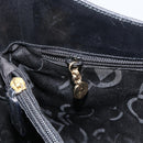 Salvatore Ferragamo Hand Bag Leather Black Gold Auth 160052-19