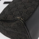 GUCCI GG Canvas Shoulder Bag Black Gold 92699 Auth 160053-12