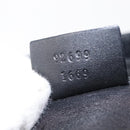 GUCCI GG Canvas Shoulder Bag Black Gold 92699 Auth 160053-22