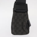 GUCCI GG Canvas Shoulder Bag Black Gold 92699 Auth 160053-5