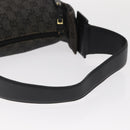 GUCCI GG Canvas Shoulder Bag Black Gold 92699 Auth 160053-7