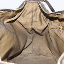 FENDI Zucca Canvas Hand Bag Brown Black Auth 160054-20