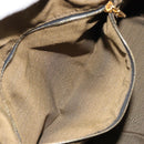 FENDI Zucca Canvas Hand Bag Brown Black Auth 160054-22