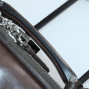 GUCCI GG Supreme Suitcase PVC Beige Silver 101678 Auth 160065-15