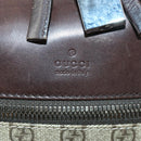 GUCCI GG Supreme Suitcase PVC Beige Silver 101678 Auth 160065-19