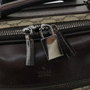 GUCCI GG Supreme Suitcase PVC Beige Silver 101678 Auth 160065-20