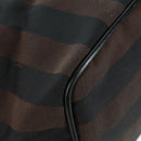 FENDI Pecan Canvas Shoulder Bag Black Brown Auth 160066-17