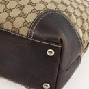 GUCCI GG Canvas Pretty Tote Bag Web Sherry Line Beige Gold 181779 Auth 160067-9