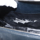Salvatore Ferragamo Gancini Hand Bag Leather 2way Navy Gold Auth 160069-11