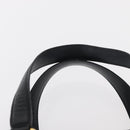 Salvatore Ferragamo Gancini Hand Bag Leather 2way Navy Gold Auth 160069-14