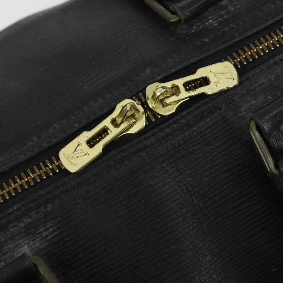 LOUIS VUITTON Epi Keepall 50 Boston Bag Black M42962 LV Auth 160071
