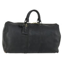 LOUIS VUITTON Epi Keepall 50 Boston Bag Black M42962 LV Auth 160071-1