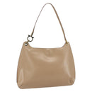 Salvatore Ferragamo Shoulder Bag Leather Beige Gold Auth 160072-1