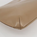 Salvatore Ferragamo Shoulder Bag Leather Beige Gold Auth 160072-14