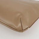 Salvatore Ferragamo Shoulder Bag Leather Beige Gold Auth 160072-15