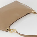Salvatore Ferragamo Shoulder Bag Leather Beige Gold Auth 160072-6