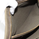 PRADA Bijoux Clutch Bag Canvas Khaki Gold Auth 160073-20