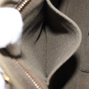 PRADA Bijoux Clutch Bag Canvas Khaki Gold Auth 160073-22