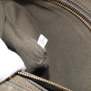 PRADA Bijoux Clutch Bag Canvas Khaki Gold Auth 160073-12