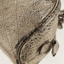 CHANEL Matelasse Hand Bag Leather Champagne Gold CC Auth 160074-13